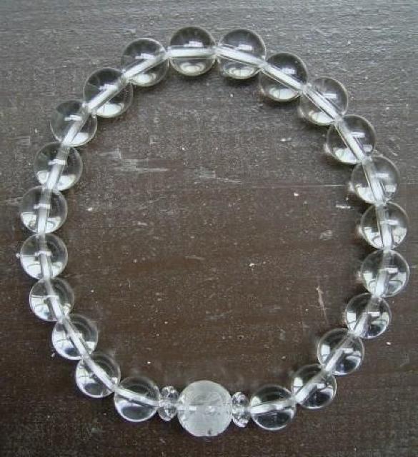 ☆即決☆龍彫水晶x水晶ブレスレット < 女性アクセサリー/時計 ☆即決☆龍彫水晶x水晶ブレスレット < 女性アクセサリー/時計の