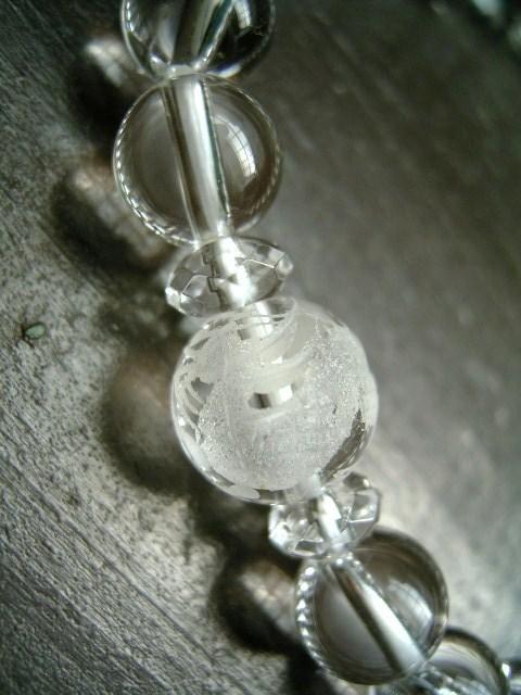 ☆即決☆龍彫水晶x水晶ブレスレット < 女性アクセサリー/時計 ☆即決☆龍彫水晶x水晶ブレスレット < 女性アクセサリー/時計の