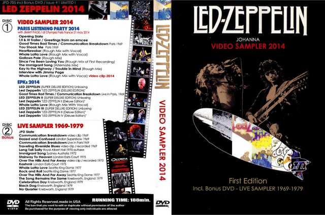 Led Zeppelin プロモ2014&ライヴ集 レッド・ツェッペリン 2DVD < CD/DVD/ビデオ  Led Zeppelin プロモ2014&ライヴ集 レッド・ツェッペリン 2DVD  < CD/DVD/ビデオの