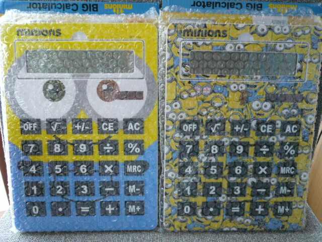 自宅と職場に!ミニオン「ジャンボ電卓2種セット」55 < 家電/AV  自宅と職場に!ミニオン「ジャンボ電卓2種セット」55  < 家電/AVの