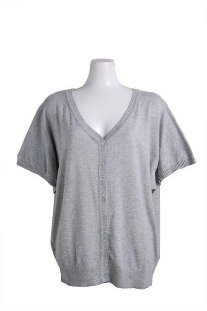 gem closet軽やか春ニット素材ドルマンゆるシルエット横広カーデ グレー Fサイズ 綿100% < 女性ファッション  gem closet軽やか春ニット素材ドルマンゆるシルエット横広カーデ グレー Fサイズ 綿100%  < 女性ファッションの