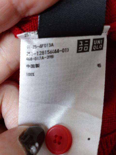 UNIQLO/ユニクロ 赤 ウール カーディガン < ブランド  UNIQLO/ユニクロ 赤 ウール カーディガン < ブランドの