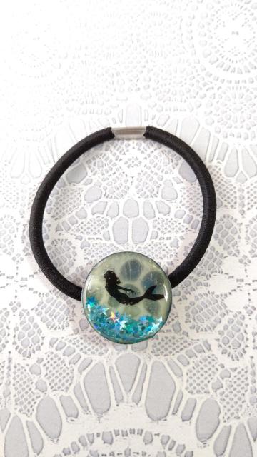 レジンのクジラやマーメイドのヘアゴム4点セット  ハンドメイド < 女性ファッション  レジンのクジラやマーメイドのヘアゴム4点セット  ハンドメイド < 女性ファッションの