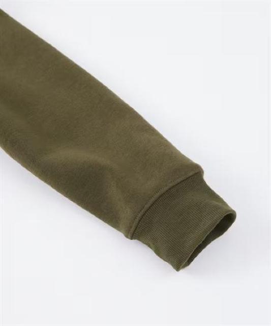 3Lサイズ!高貴紳士的!ブランド品!OBLO!暖か!長袖!裏起毛デザインプルパーカー!胸元(プリント+刺繍)新品!カーキ色合い! < 男性ファッション  3Lサイズ!高貴紳士的!ブランド品!OBLO!暖か!長袖!裏起毛デザインプルパーカー!胸元(プリント+刺繍)新品!カーキ色合い! < 男性ファッションの