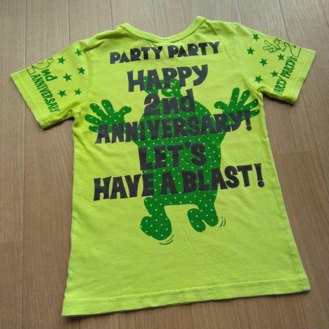 アニバーサリーTシャツ 120 黄緑 partyparty < ブランド アニバーサリーTシャツ 120 黄緑 partyparty < ブランドの