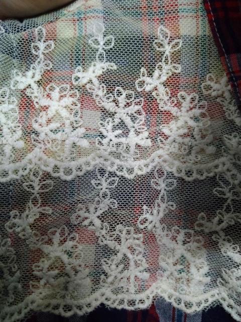 Ank Rouge☆チェック柄肩あき半袖パフスリシャツ < ブランド Ank Rouge☆チェック柄肩あき半袖パフスリシャツ < ブランドの