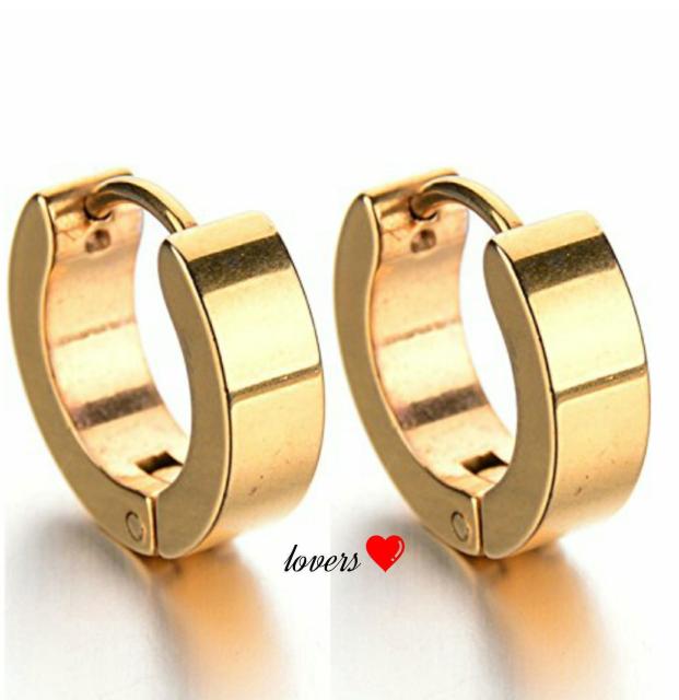 送料無料2個クロムゴールドサージカルステンフープリングピアス < 女性アクセサリー/時計  送料無料2個クロムゴールドサージカルステンフープリングピアス  < 女性アクセサリー/時計の