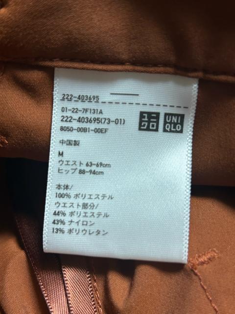 ユニクロ ハイウエストドライストレッチタックスカート フレアスカート ひざ丈 ブラウン テラコッタ レンガ M < ブランド  ユニクロ ハイウエストドライストレッチタックスカート フレアスカート ひざ丈 ブラウン テラコッタ レンガ M < ブランドの