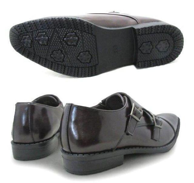 1円~C825新品AAAストレートチップ/ダブルモンクストラップ防滑ソール27.5a3E DBR♂ < 男性ファッション  1円~C825新品AAAストレートチップ/ダブルモンクストラップ防滑ソール27.5a3E DBR♂ < 男性ファッションの