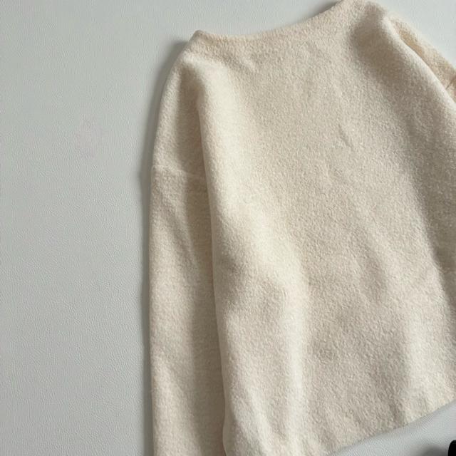 ◆美品◆トゥモローランド◆ブークレ×ニットプルオーバー◆アイボリー◆ゆったり◆F < ブランド ◆美品◆トゥモローランド◆ブークレ×ニットプルオーバー◆アイボリー◆ゆったり◆F < ブランドの