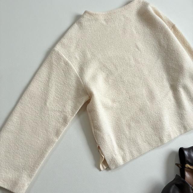 ◆美品◆トゥモローランド◆ブークレ×ニットプルオーバー◆アイボリー◆ゆったり◆F < ブランド ◆美品◆トゥモローランド◆ブークレ×ニットプルオーバー◆アイボリー◆ゆったり◆F < ブランドの