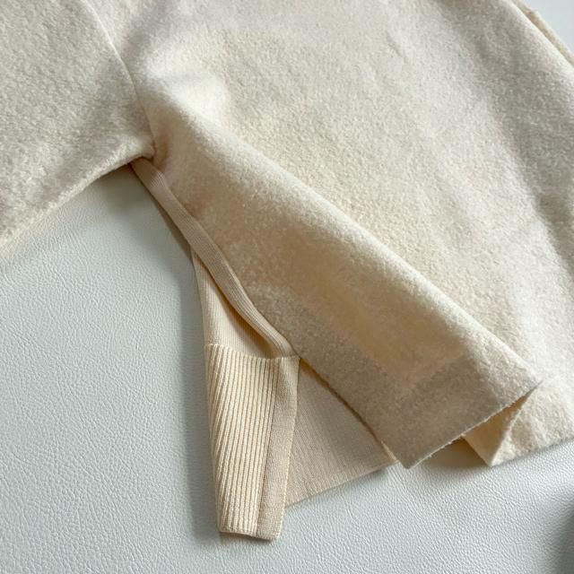 ◆美品◆トゥモローランド◆ブークレ×ニットプルオーバー◆アイボリー◆ゆったり◆F < ブランド ◆美品◆トゥモローランド◆ブークレ×ニットプルオーバー◆アイボリー◆ゆったり◆F < ブランドの