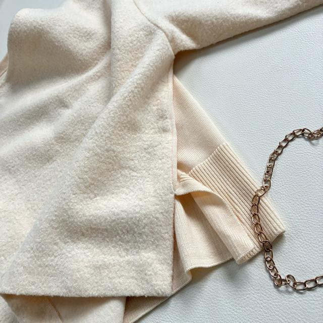 ◆美品◆トゥモローランド◆ブークレ×ニットプルオーバー◆アイボリー◆ゆったり◆F < ブランド ◆美品◆トゥモローランド◆ブークレ×ニットプルオーバー◆アイボリー◆ゆったり◆F < ブランドの