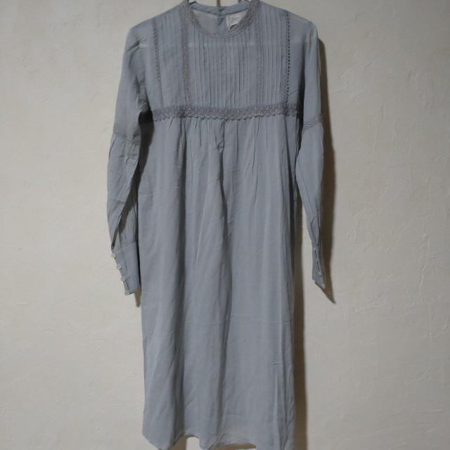 Cheerブルーグレー長袖ワンピース < 女性ファッション Cheerブルーグレー長袖ワンピース < 女性ファッションの