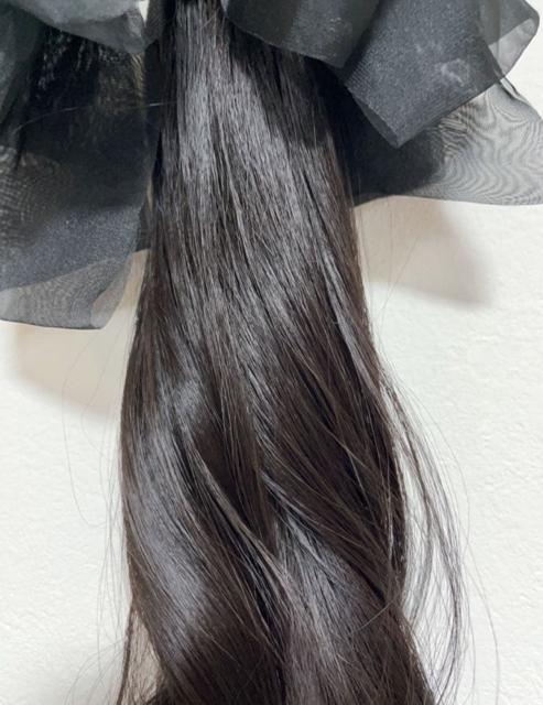 新品未使用クリップ式リボン付ポニーテールウィッグダークブラウン40cm < 女性ファッション 新品未使用クリップ式リボン付ポニーテールウィッグダークブラウン40cm < 女性ファッションの