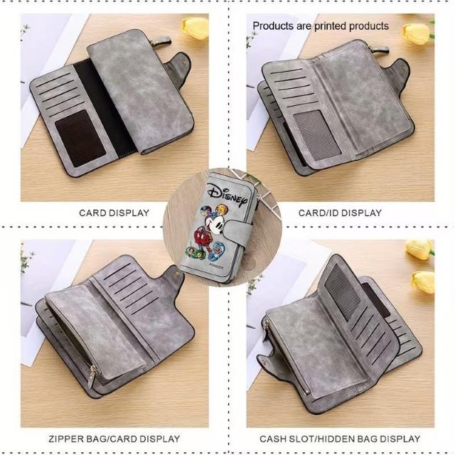 超お買い得1990円★ディズニー ミッキーマウス 大容量PU長財布 -コインパース&IDホルダー、カードオーガナイザー付き グレー < 女性ファッション 超お買い得1990円★ディズニー ミッキーマウス 大容量PU長財布 -コインパース&IDホルダー、カードオーガナイザー付き グレー < 女性ファッションの