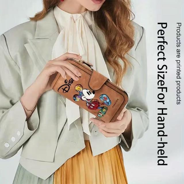 超お買い得1990円★ディズニー ミッキーマウス 大容量PU長財布 -コインパース&IDホルダー、カードオーガナイザー付き グレー < 女性ファッション 超お買い得1990円★ディズニー ミッキーマウス 大容量PU長財布 -コインパース&IDホルダー、カードオーガナイザー付き グレー < 女性ファッションの