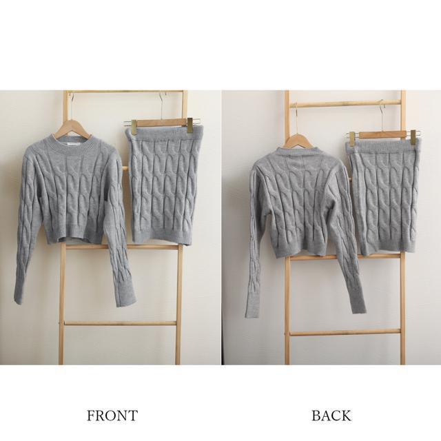 送料無料 新品 ニットトップス ミニスカートセットアップ < 女性ファッション  送料無料 新品 ニットトップス ミニスカートセットアップ < 女性ファッションの