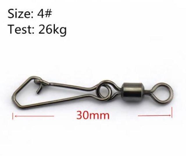 4# 30mm 26kg 30個 ステンレス サルカン パワースイベル < レジャー/スポーツ 4# 30mm 26kg 30個 ステンレス サルカン パワースイベル < レジャー/スポーツの