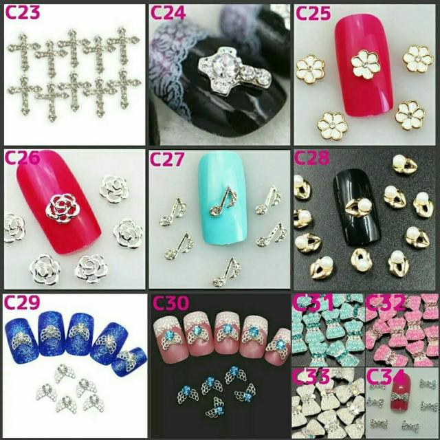 C■3Dネイルデコパーツ・No.5・クロムハーツ調 < 香水/コスメ/ネイル  C■3Dネイルデコパーツ・No.5・クロムハーツ調 < 香水/コスメ/ネイルの