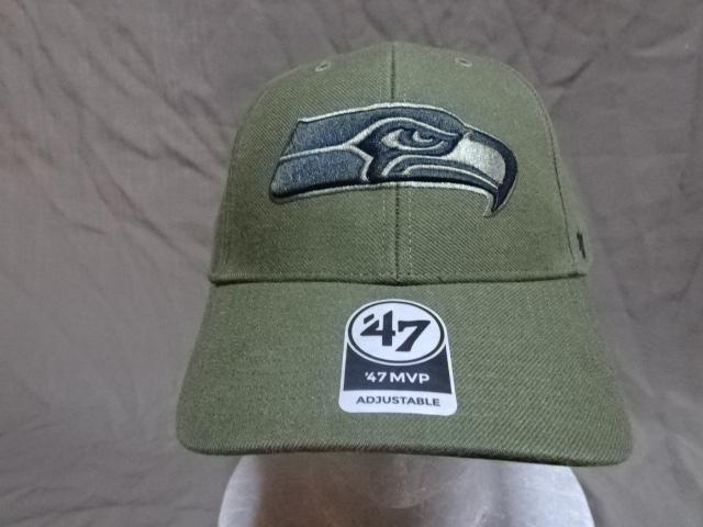 【47BRAND】NFL シアトル シーホークス【Seattle Seahawks】 ロゴ刺繍CAP < 男性ファッション  【47BRAND】NFL シアトル シーホークス【Seattle Seahawks】 ロゴ刺繍CAP  < 男性ファッションの