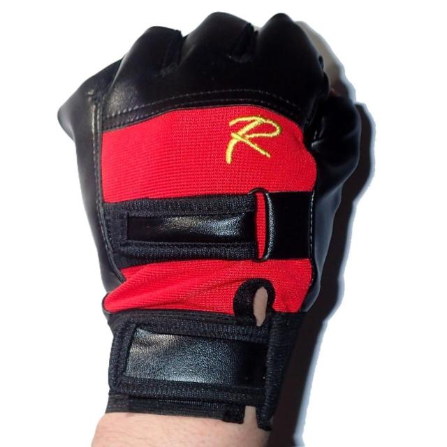 ツーリングに ライダース フィンガーレス レザーグローブ 半指 手袋 赤色 R < 男性ファッション  ツーリングに ライダース フィンガーレス レザーグローブ 半指 手袋 赤色 R < 男性ファッションの