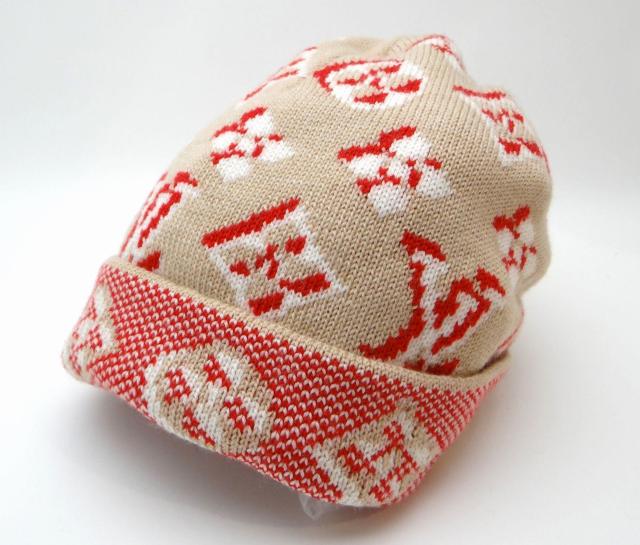 LOUIS VUITTON ルイヴィトン M76448 ボネ・3Dモノグラム ニット帽子 ウール<USED> < ブランド LOUIS VUITTON ルイヴィトン M76448 ボネ・3Dモノグラム ニット帽子 ウール<USED> < ブランドの