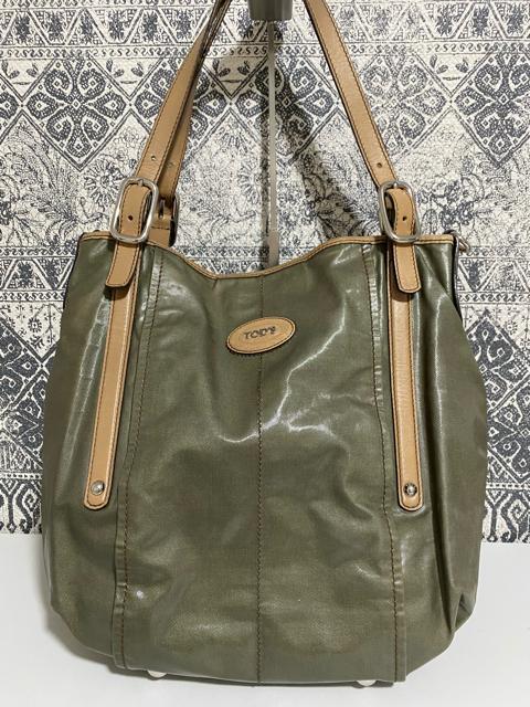 【中古】TODS トッズ トートバッグ ショルダー 肩掛け レディース カーキ < ブランド  【中古】TODS トッズ トートバッグ ショルダー 肩掛け レディース カーキ  < ブランドの