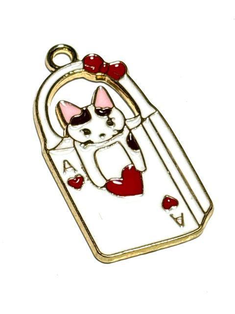 851 トランプのバック入り猫ちゃん ハート1個 ねこネコ 金属チャーム アクセサリーパーツ < ペット/手芸/園芸 851 トランプのバック入り猫ちゃん ハート1個 ねこネコ 金属チャーム アクセサリーパーツ < ペット/手芸/園芸の