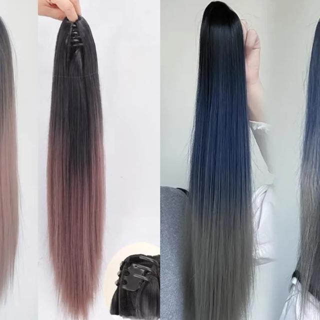 新品未使用クリップ式ポニーテールウィッググラデーションストレート50cm < 女性ファッション 新品未使用クリップ式ポニーテールウィッググラデーションストレート50cm < 女性ファッションの