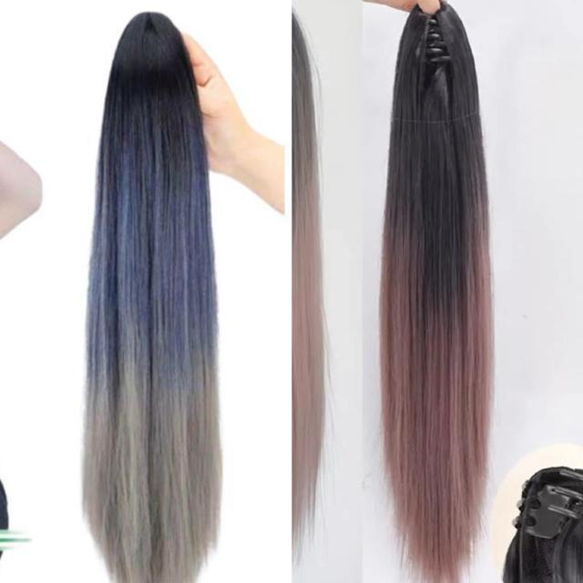新品未使用クリップ式ポニーテールウィッググラデーションストレート50cm < 女性ファッション 新品未使用クリップ式ポニーテールウィッググラデーションストレート50cm < 女性ファッションの