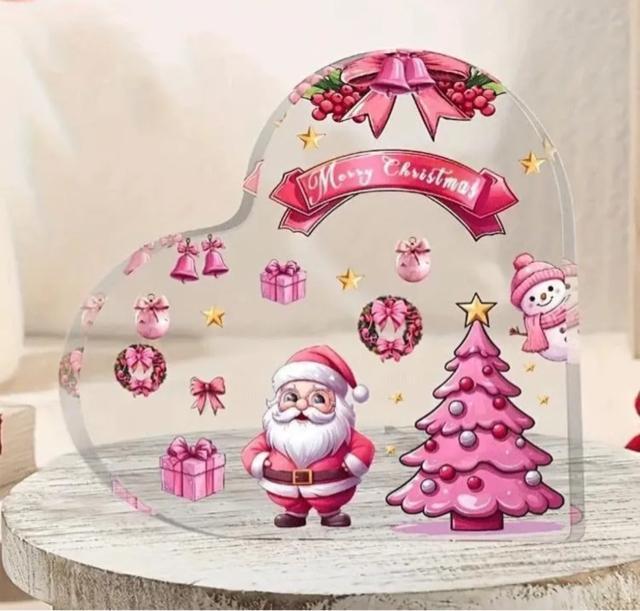 【新商品】【クリスマス特集】クリスマス ハート型 アクリル 置物 ツリー柄 インテリア雑貨 オブジェ < インテリア/ライフ 【新商品】【クリスマス特集】クリスマス ハート型 アクリル 置物 ツリー柄 インテリア雑貨 オブジェ < インテリア/ライフの
