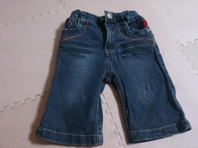 120 デニム半丈パンツ < キッズ/ベビー 120 デニム半丈パンツ < キッズ/ベビーの