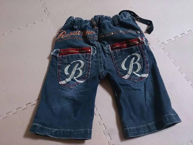 120 デニム半丈パンツ < キッズ/ベビー 120 デニム半丈パンツ < キッズ/ベビーの