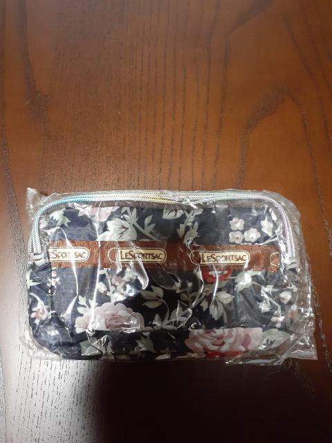 新品未使用 ポーチ 紺×花柄 < 女性ファッション  新品未使用 ポーチ 紺×花柄  < 女性ファッションの