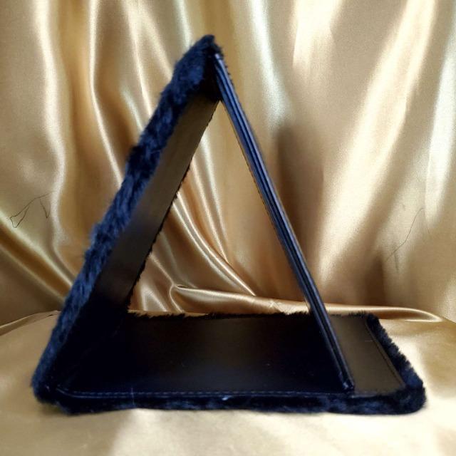 込み★ハンドメイド★ふかふかファー付き置きミラー★ < 女性ファッション  込み★ハンドメイド★ふかふかファー付き置きミラー★ < 女性ファッションの