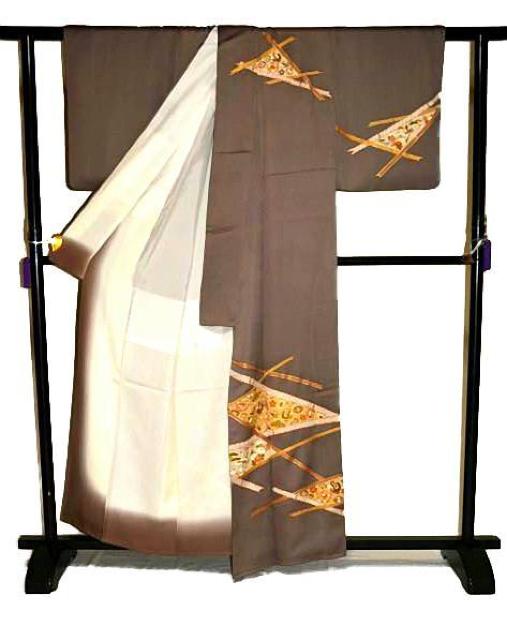 【最高峰】新品同様 銀座きしや【きしや好み】作家物 金駒シシュウ 1つ紋 訪問着 身丈159.5cm 裄丈62.5cm T3387 < 女性ファッション  【最高峰】新品同様 銀座きしや【きしや好み】作家物 金駒シシュウ 1つ紋 訪問着 身丈159.5cm 裄丈62.5cm T3387 < 女性ファッションの