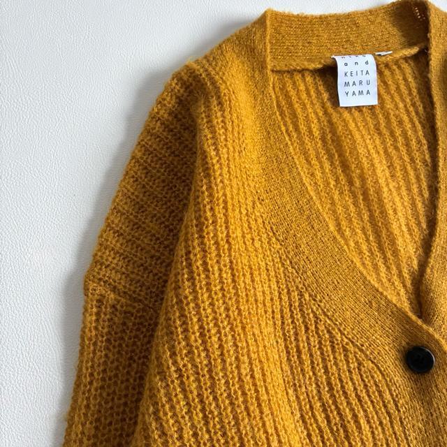 ◆美品◆ニコアンド×ケイタマルヤマ◆ふわふわモヘヤ混カーディガン◆マスタード◆F < ブランド ◆美品◆ニコアンド×ケイタマルヤマ◆ふわふわモヘヤ混カーディガン◆マスタード◆F < ブランドの