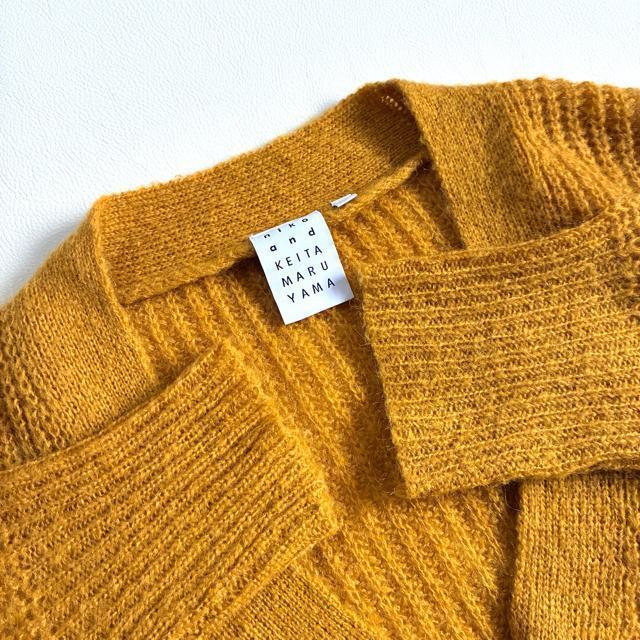 ◆美品◆ニコアンド×ケイタマルヤマ◆ふわふわモヘヤ混カーディガン◆マスタード◆F < ブランド ◆美品◆ニコアンド×ケイタマルヤマ◆ふわふわモヘヤ混カーディガン◆マスタード◆F < ブランドの