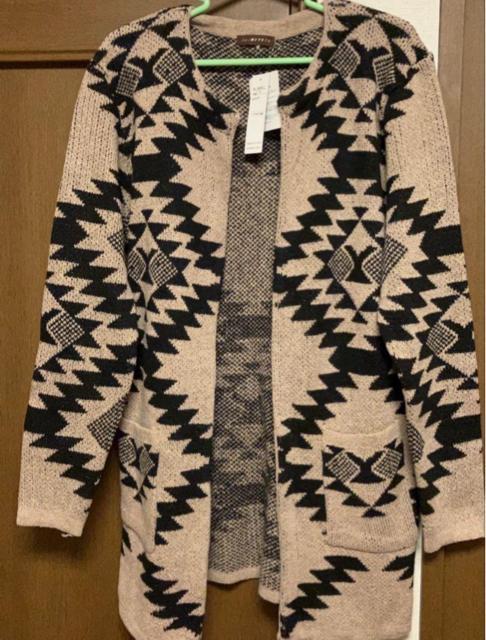 新品 ニット カーディガン レディース 可愛い M L サイズ 柄 模様 ベージュ < 女性ファッション 新品 ニット カーディガン レディース 可愛い M L サイズ 柄 模様 ベージュ < 女性ファッションの