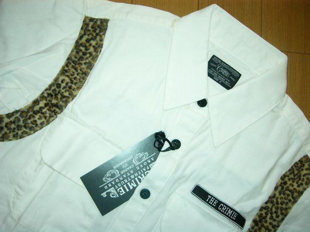 新品クライミーCRIMIEレオパード7分丈シャツS白ヒョウ柄豹 < ブランド 新品クライミーCRIMIEレオパード7分丈シャツS白ヒョウ柄豹 < ブランドの