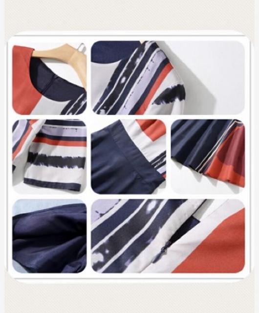 デートお呼ばれパーティー〓切替柄ワンピースドレス(L)新品〓 < 女性ファッション デートお呼ばれパーティー〓切替柄ワンピースドレス(L)新品〓 < 女性ファッションの