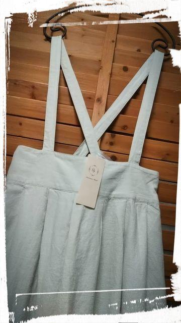 *SM2* コットンリネン サス付スカート 新品 ベージュ \8532 < ブランド *SM2* コットンリネン サス付スカート 新品 ベージュ \8532 < ブランドの