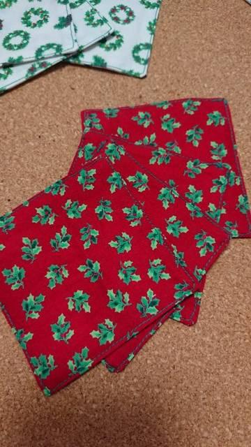 ハンドメイド コースター  クリスマス  4枚set < インテリア/ライフ  ハンドメイド コースター  クリスマス  4枚set  < インテリア/ライフの