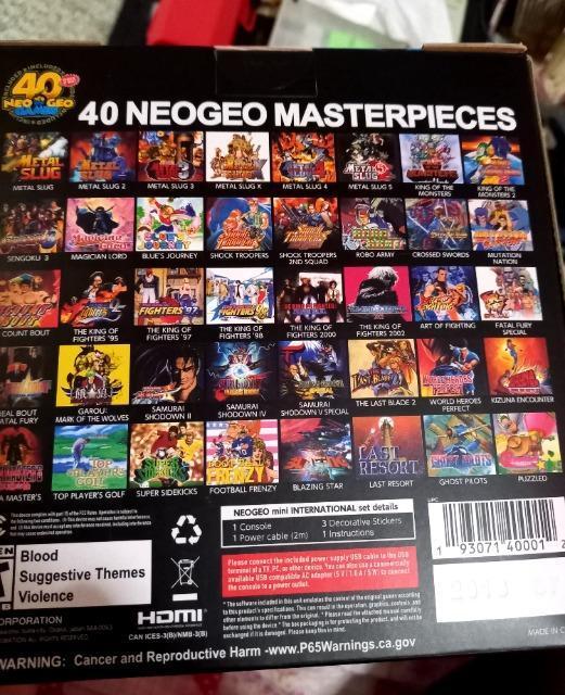 NEOGEO mini INTERNATIONAL  Q[{/\tg 