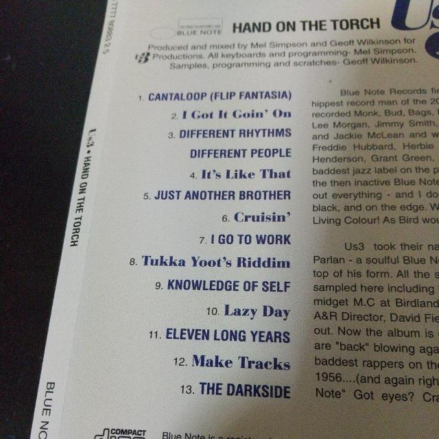 US3『hand on the torch(海外輸入盤)』BLUE NOTE 洋楽 < CD/DVD/ビデオ US3『hand on the torch(海外輸入盤)』BLUE NOTE 洋楽 < CD/DVD/ビデオの