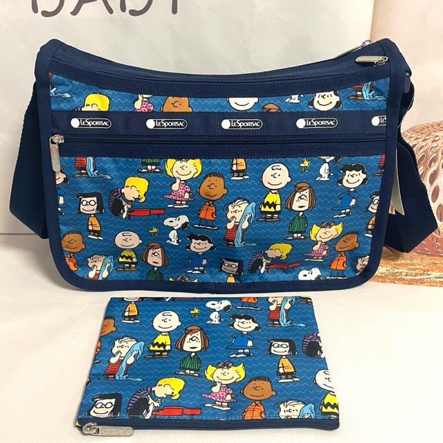 ★新品★LeSportsac レスポートサック スヌーピ ピーナッツギャング ショルダーバッグ ポーチ 7507 L セット < 女性ファッション  ★新品★LeSportsac レスポートサック スヌーピ ピーナッツギャング ショルダーバッグ ポーチ 7507 L セット < 女性ファッションの