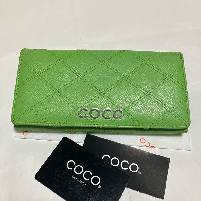 【COCO / ココ】【天然皮革】 レザー / 長財布 / 緑 < 女性ファッション  【COCO / ココ】【天然皮革】 レザー / 長財布 / 緑  < 女性ファッションの