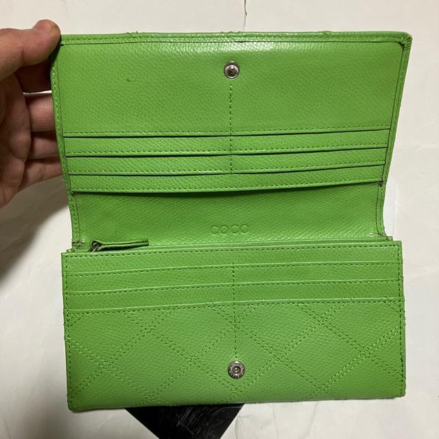 【COCO / ココ】【天然皮革】 レザー / 長財布 / 緑 < 女性ファッション  【COCO / ココ】【天然皮革】 レザー / 長財布 / 緑 < 女性ファッションの