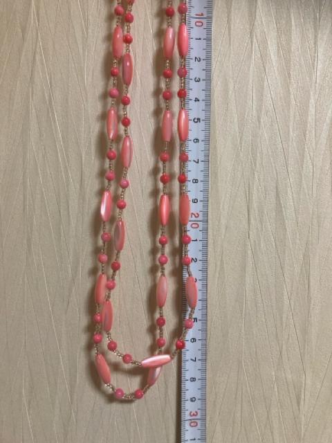 1893.昭和レトロ☆ピンクの2連ネックレス < おもちゃ  1893.昭和レトロ☆ピンクの2連ネックレス  < おもちゃの